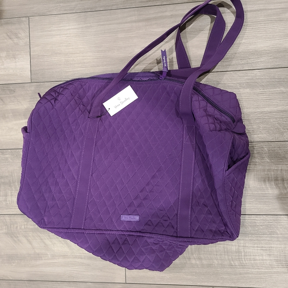 Vera Bradley Large Traveler Duffle Elderberry